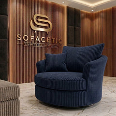 Juxen Jumbo Cord Designer Sofa Set