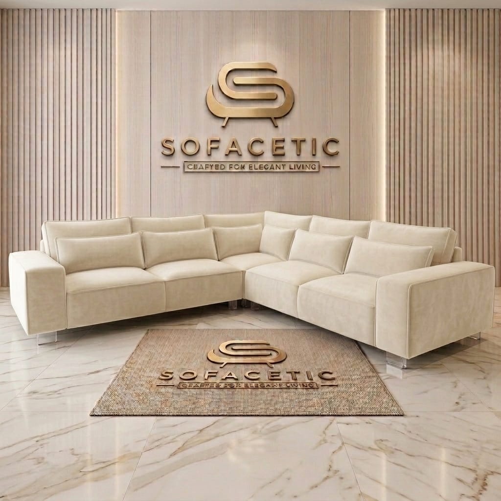 Salon Plush Velvet Sofa