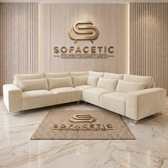 Salon Plush Velvet Sofa