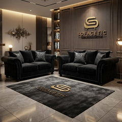 Harrison Juxon Plush velvet Sofa Set