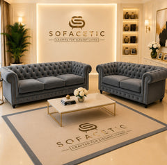 Olympia Chesterfield Naples Sofa Set