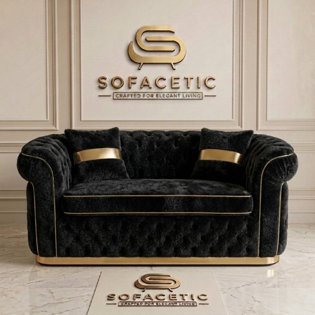 Madrid Plush Velevt Chesterfield Sofa Set