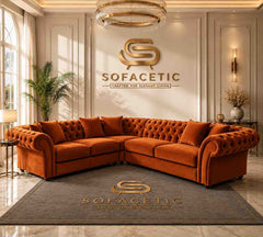 Nicole Plush velvet  Luxury Sofa Set