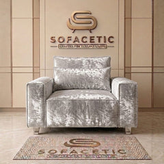 Salon Crush velvet Fabric Sofa