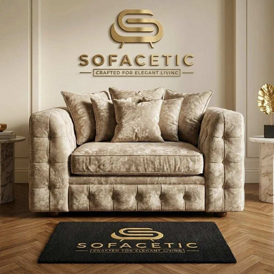 Urban Crush velvet Living Sofa Set