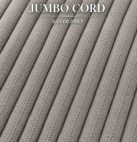 Jumbo Cord Silver Grey