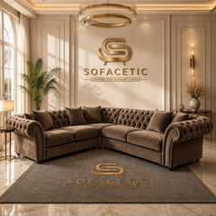 Nicole Plush velvet  Luxury Sofa Set
