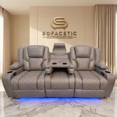 Orlando Recliner Sofa Grey Set