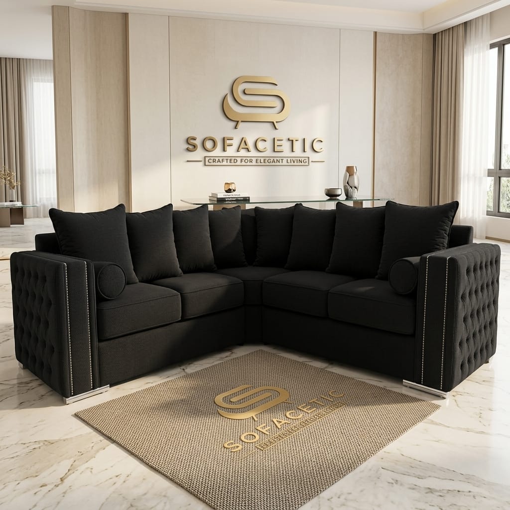 Ruby Alaska Chenile Sofa Set