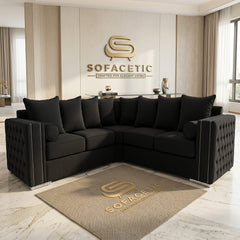 Ruby Alaska Chenile Sofa Set