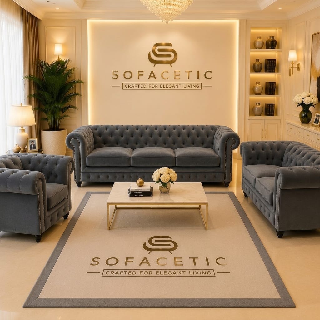 Olympia Chesterfield Naples Sofa Set