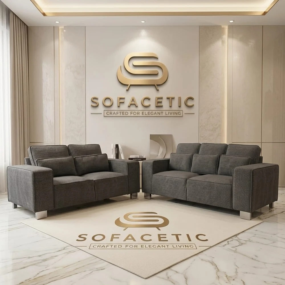 Salon Chenille Fabric  Sofa
