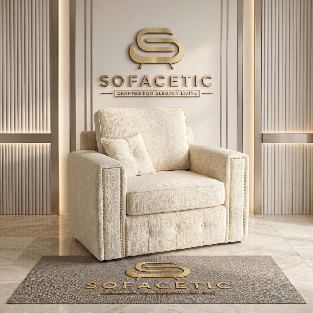 Ruby Alaska Chenile Sofa Set