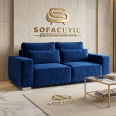 Salon Plush Velvet Sofa