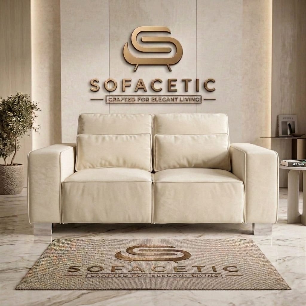 Salon Plush Velvet Sofa