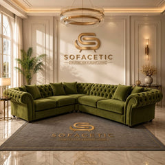 Nicole Plush velvet  Luxury Sofa Set