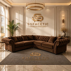Nicole Plush velvet  Luxury Sofa Set