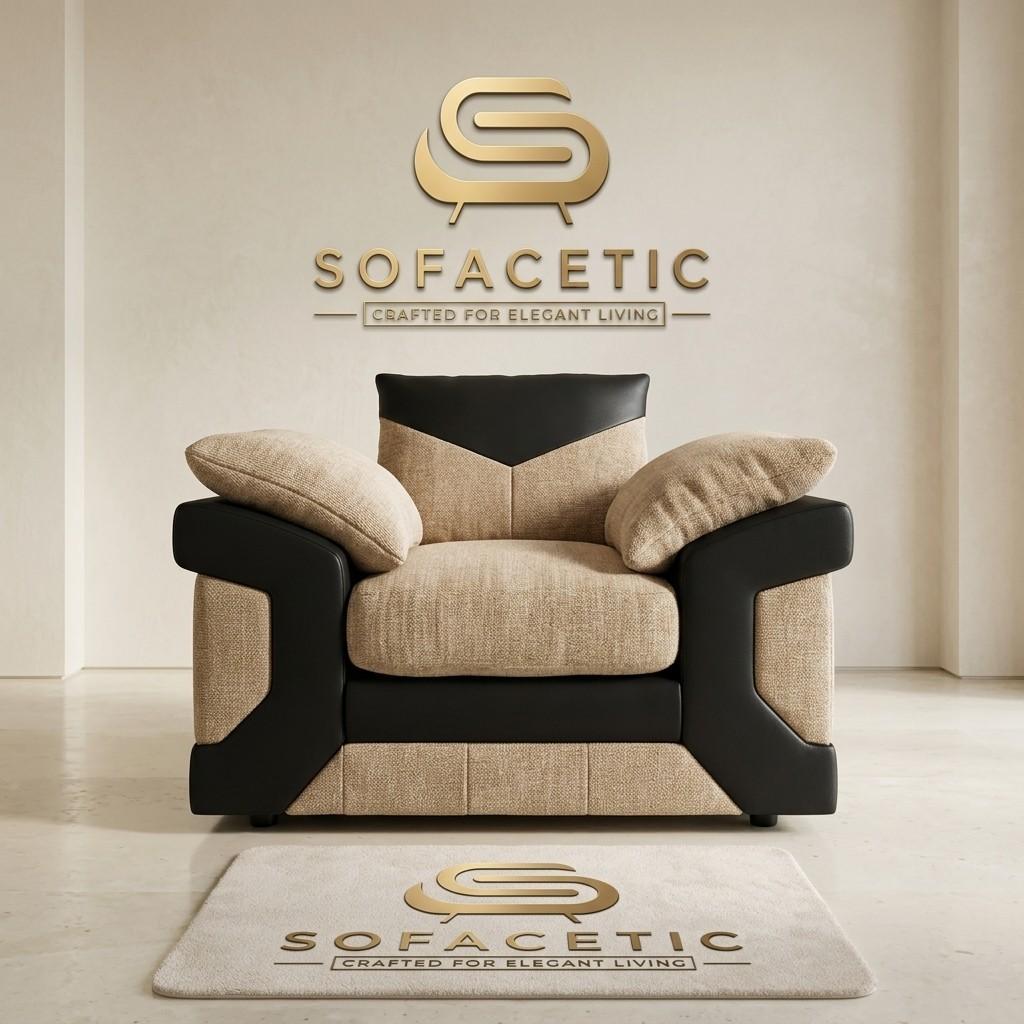 Dino Chenille Modern Sofa Set