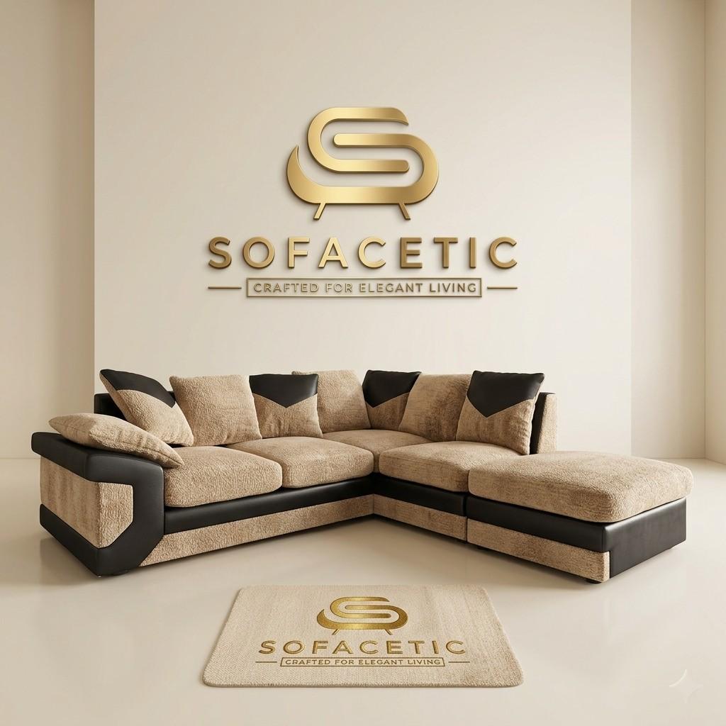 Dino Chenille Modern Sofa Set