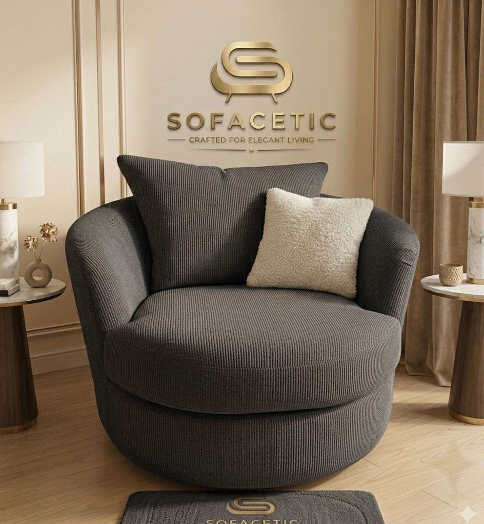 Rivo Chenille Fabric Sofa Set