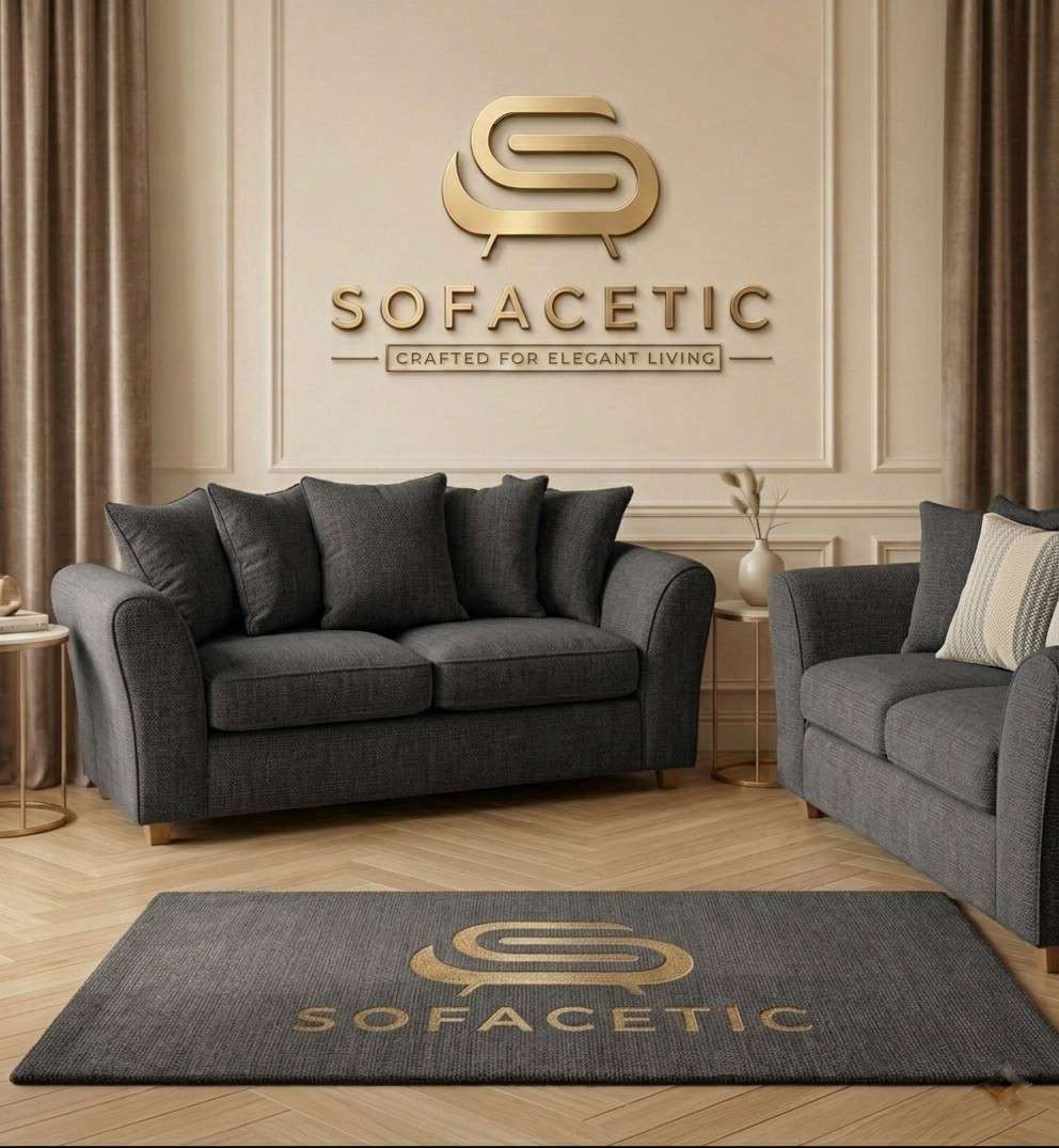 Rivo Chenille Fabric Sofa Set