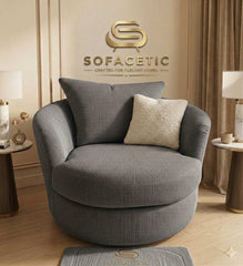 Rivo Chenille Fabric Sofa Set