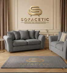 Rivo Chenille Fabric Sofa Set