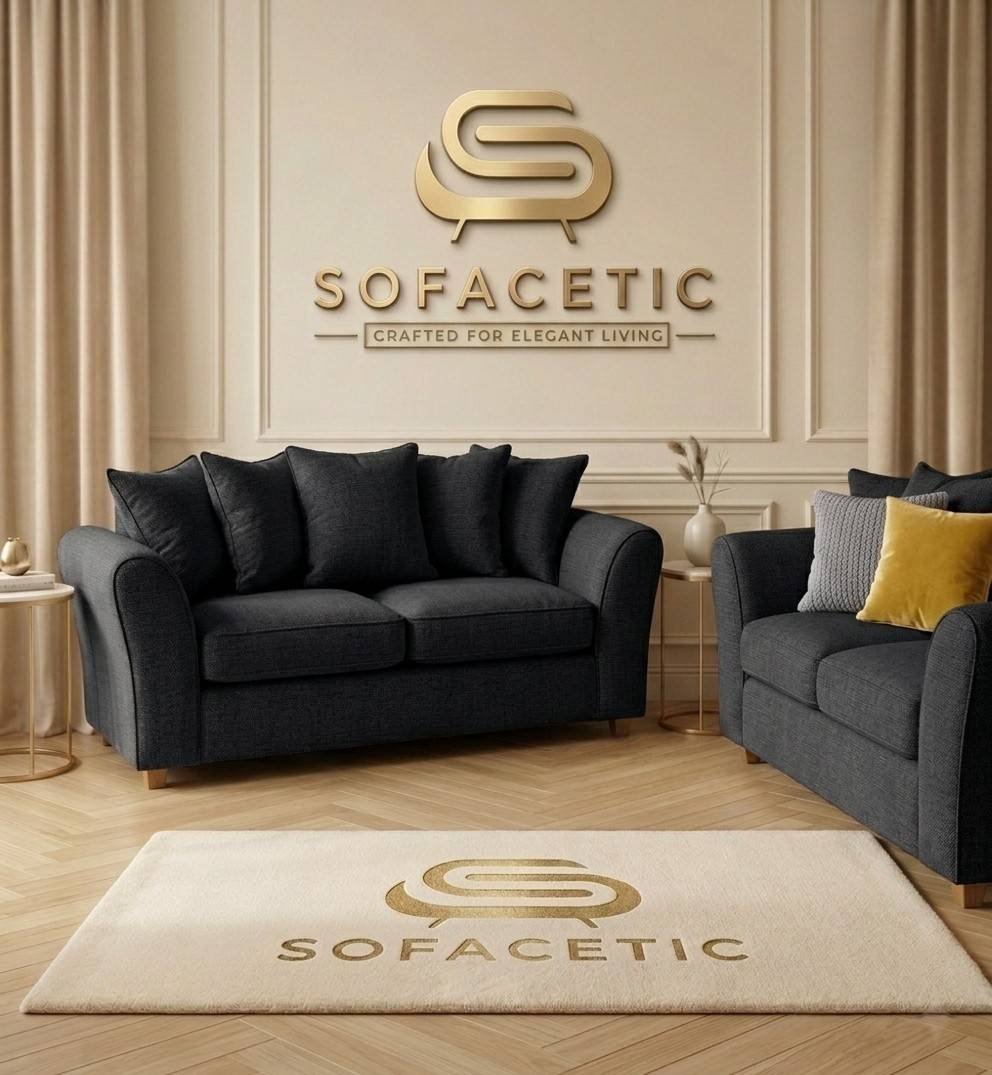 Rivo Chenille Fabric Sofa Set