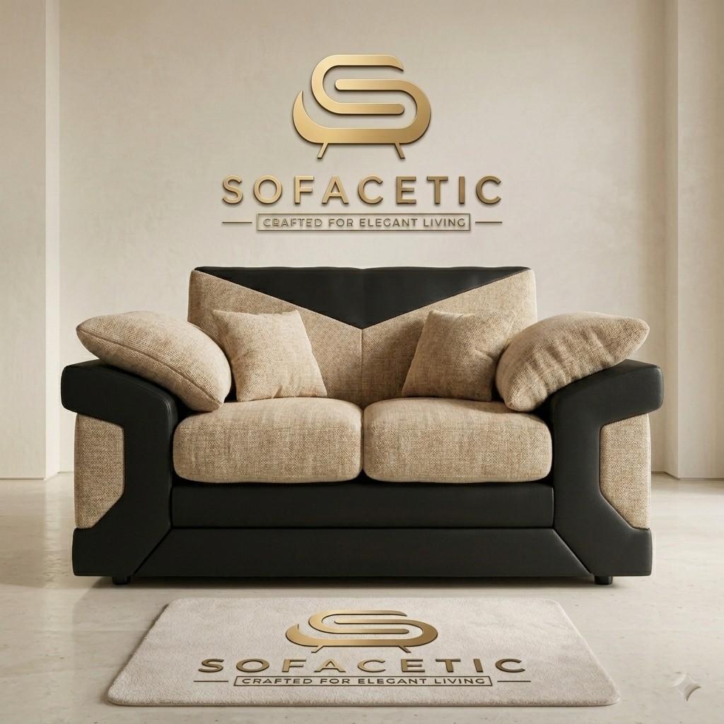 Dino Chenille Modern Sofa Set