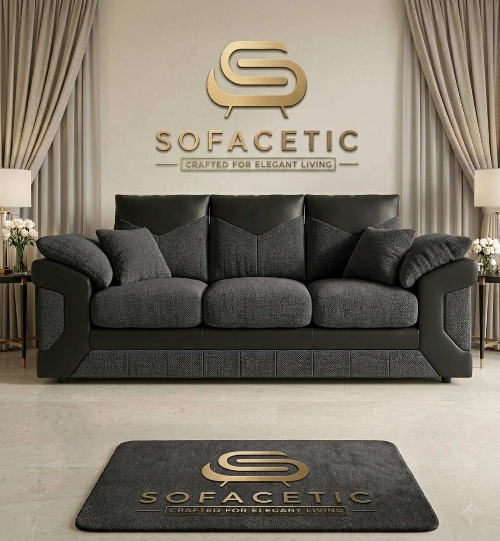 Dino Chenille Modern Sofa Set
