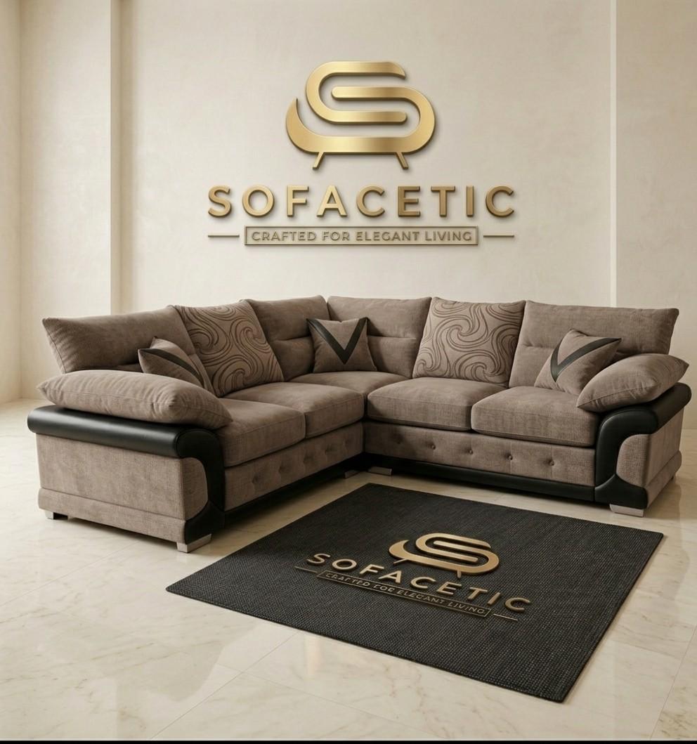 Dino Chenille Modern Sofa Set