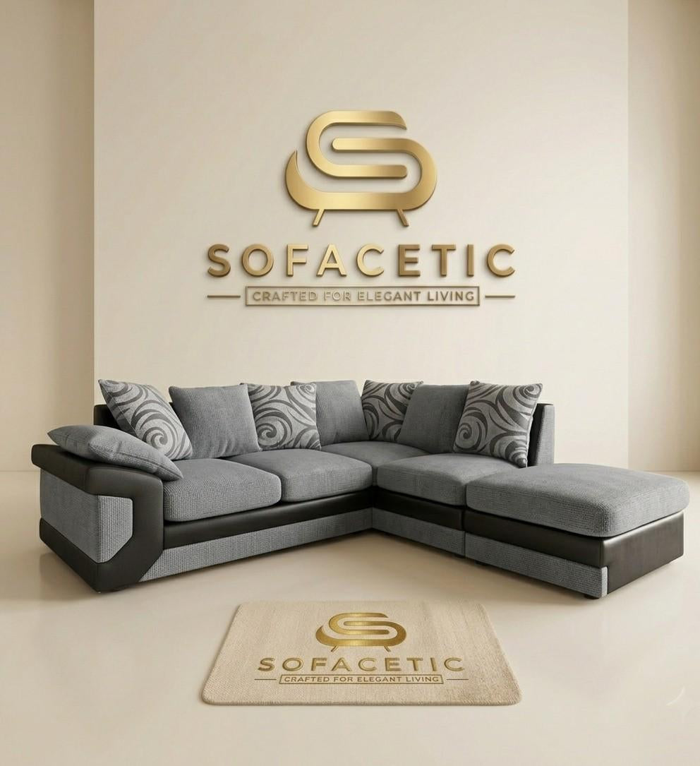 Dino Chenille Modern Sofa Set
