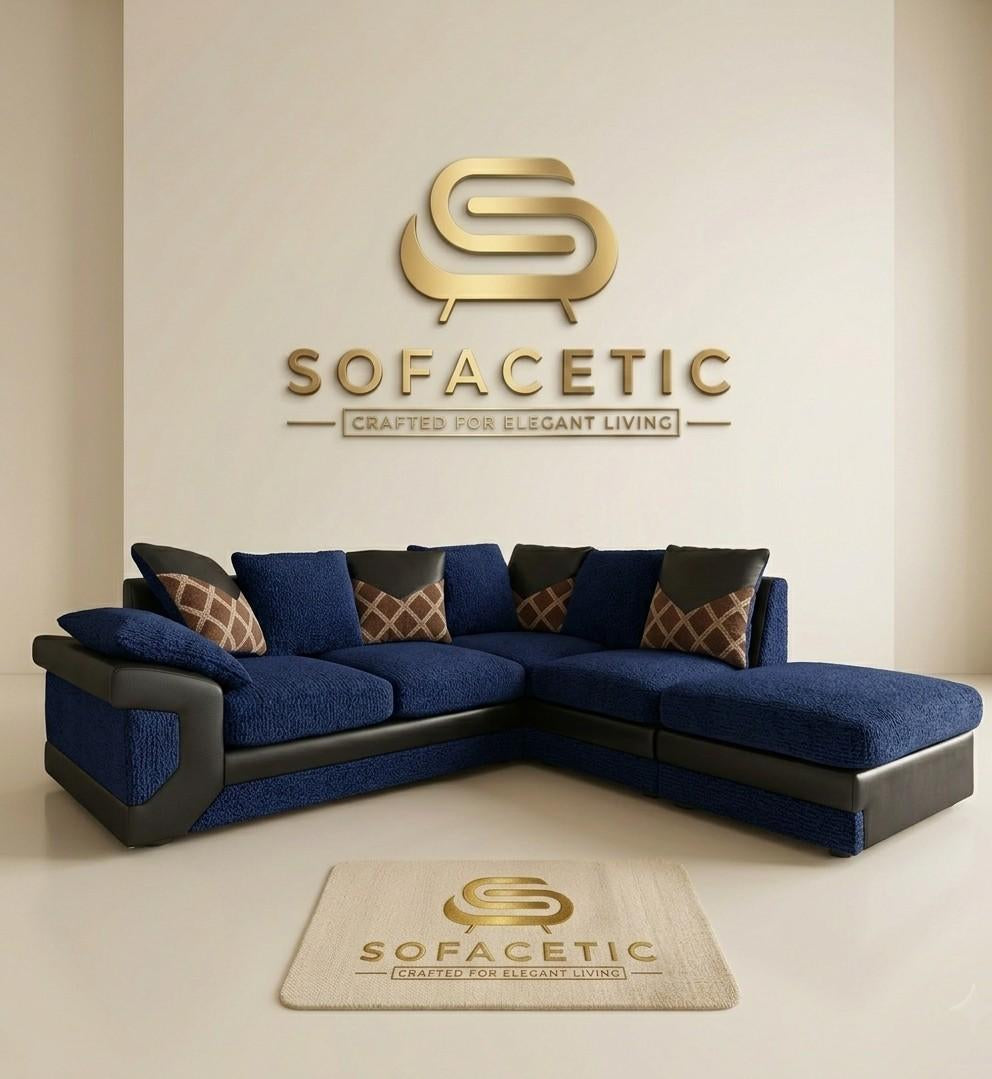 Dino Chenille Modern Sofa Set