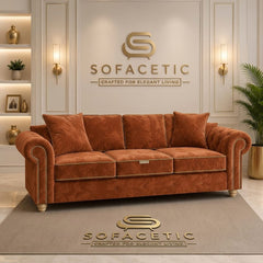 Olympia Ashwin Plush velvet Sofa Set