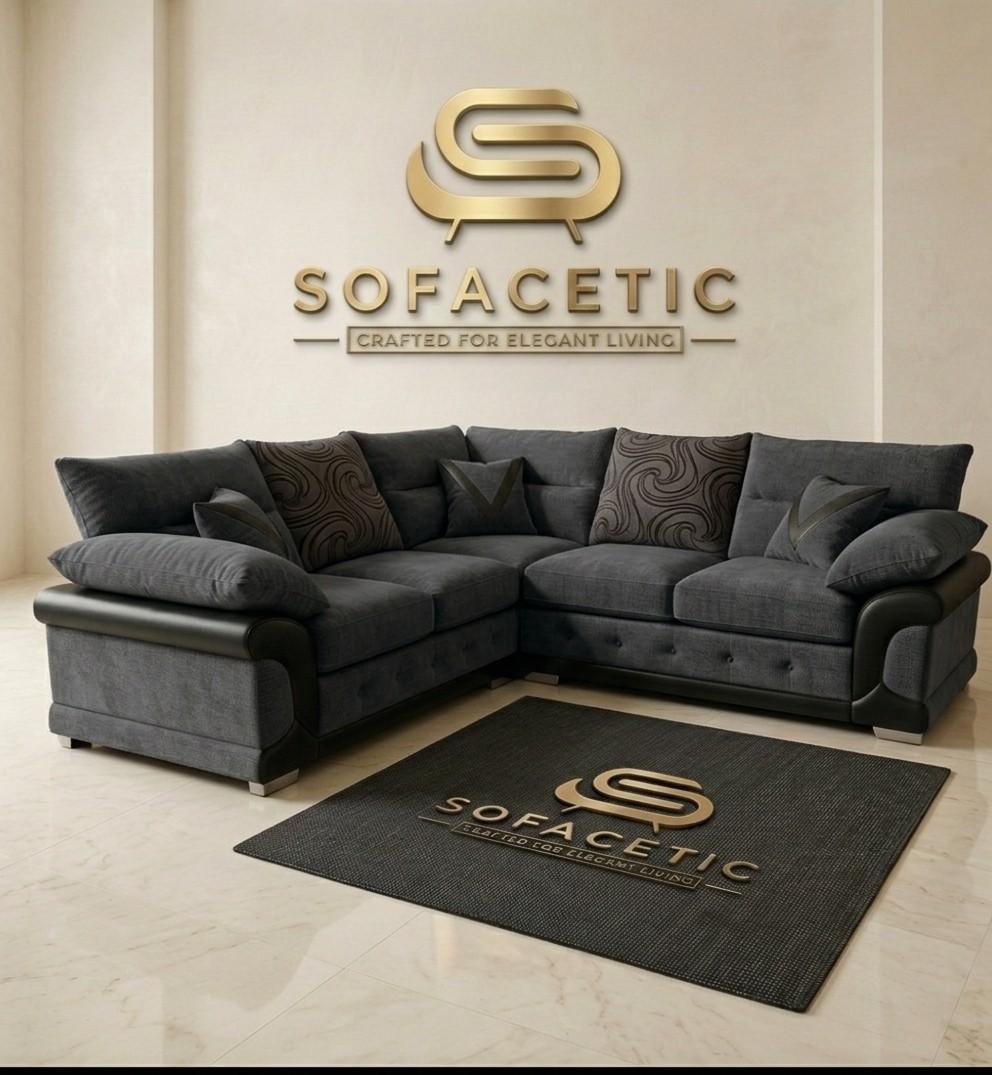 Dino Chenille Modern Sofa Set