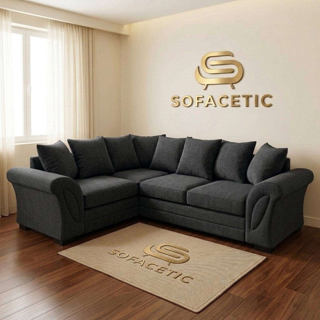Shanon Chenile Fabric Stylish Sofa Set
