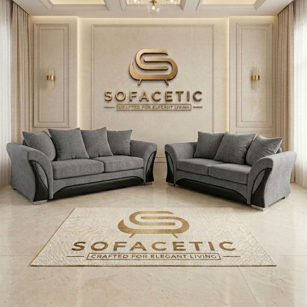 Shanon Chenile Fabric Stylish Sofa Set