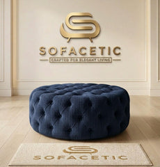 Premium Footstool in Jumbo Cord Fabric
