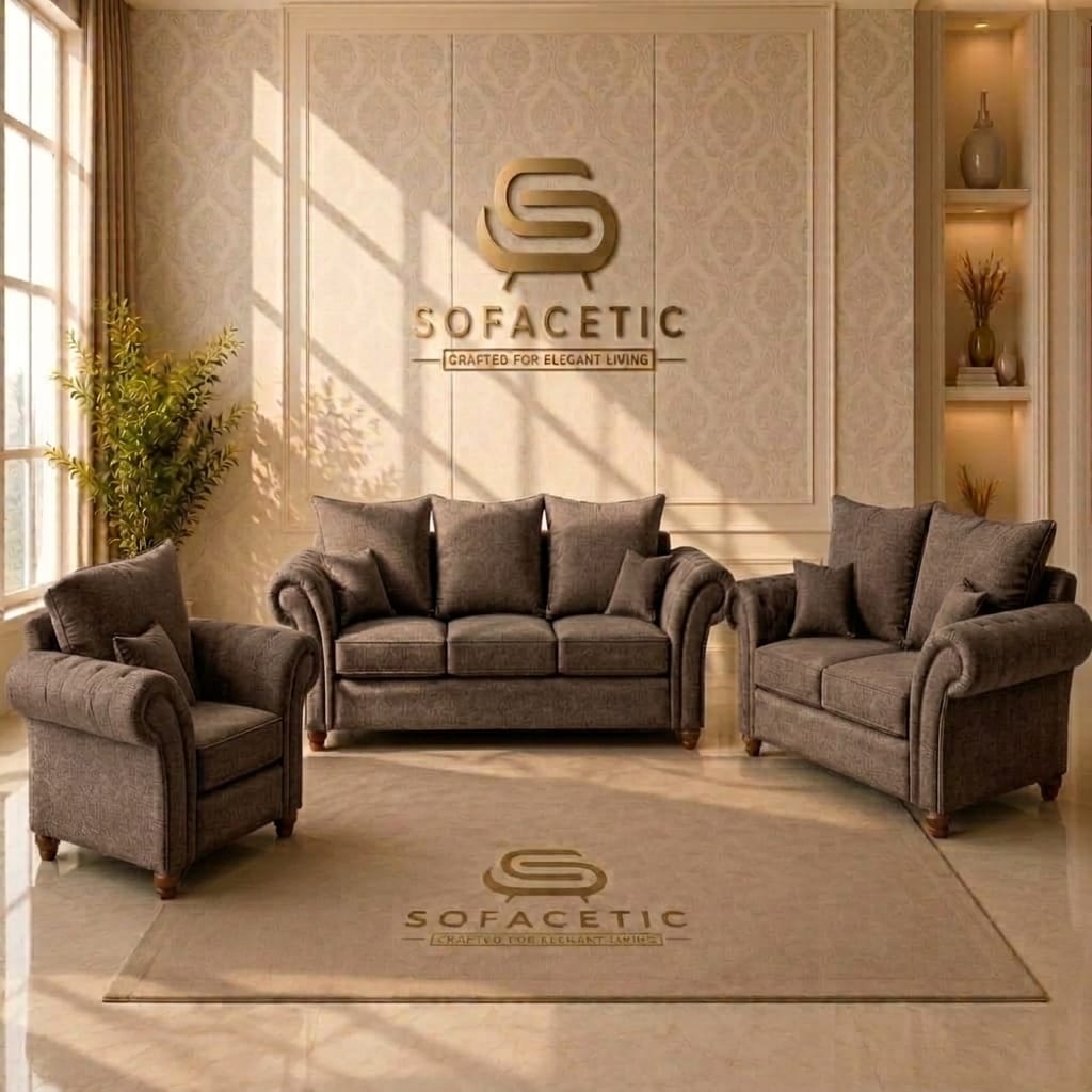 Nicole Chenille  Luxury Sofa Set
