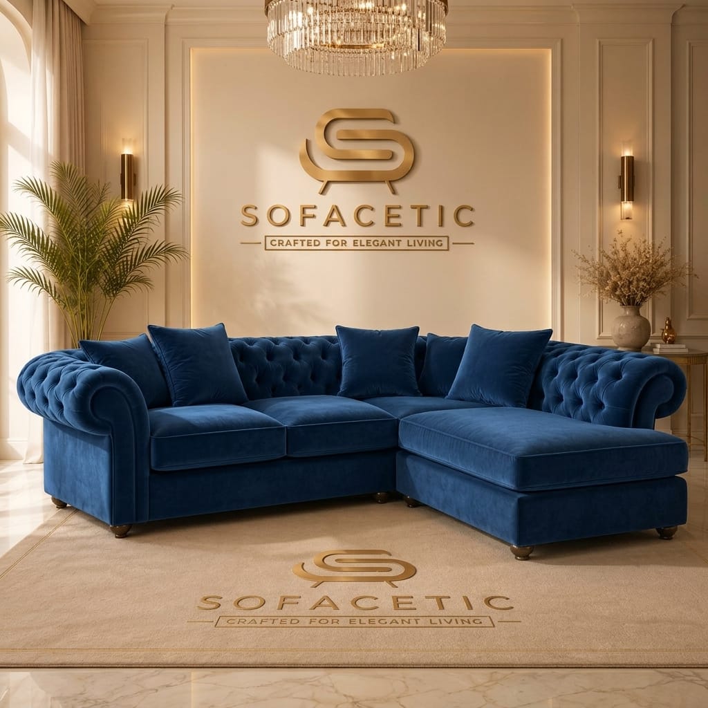 Nicole Plush velvet  Luxury Sofa Set