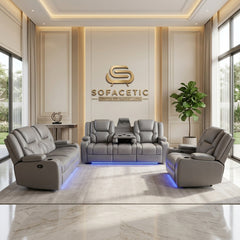 Orlando Recliner Sofa Grey Set
