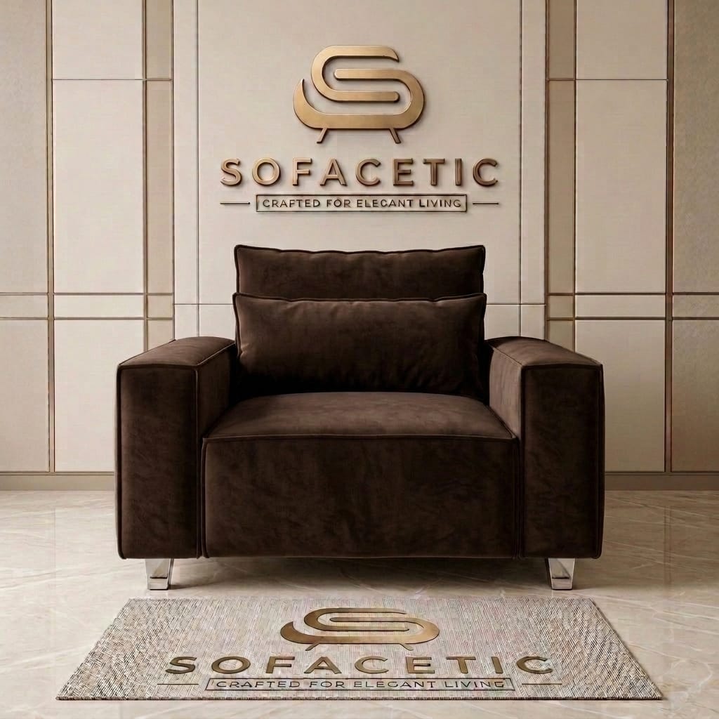 Salon Plush Velvet Sofa