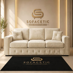 Ruby Alaska Plush velvet Sofa Set