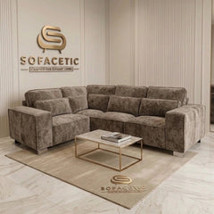 Salon Chenille Fabric  Sofa