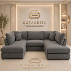 Mini U Shape chenille Sofa