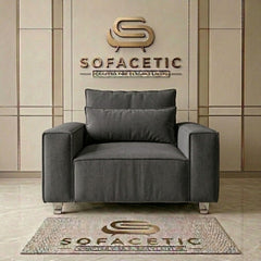 Salon Chenille Fabric  Sofa