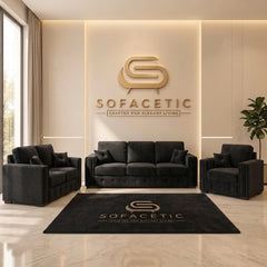Ruby Alaska Chenile Sofa Set