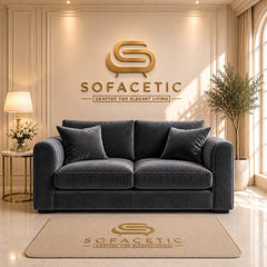Rivo Plush  Velvet Fabric Sofa Set