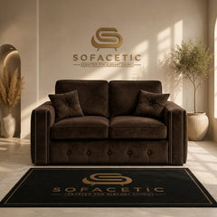 Ruby Alaska Plush velvet Sofa Set