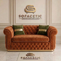 Madrid Plush Velevt Chesterfield Sofa Set